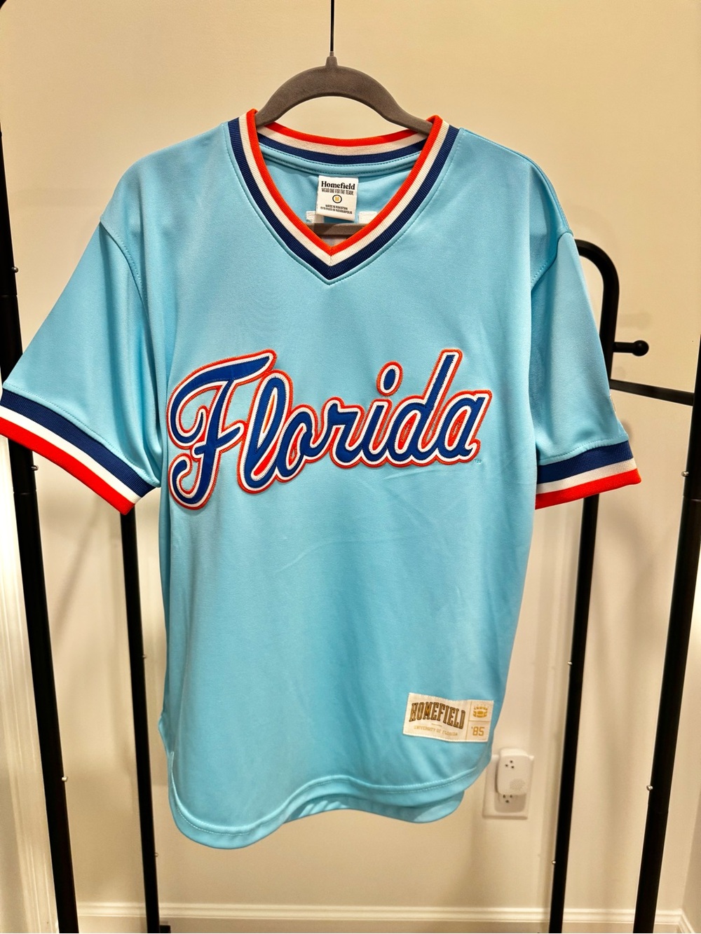 Homefield Florida 1985 Light Blue Baseball Pullover